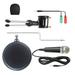 FRCOLOR Condenser Microphone Set Studio Microphone Holder Audio Cable Anti-spray Net Kit (Black)
