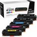 410X High-Yield Toner Cartridges(5Pack 2BK/1C/1M/1Y) CF410X CF411X CF413X CF412X Toner Cartridges Replacement for HP Pro MFP M477fnw M477fdw M452dn Toner Color Pro M477 M452 Series