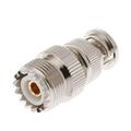 DEWIN Coaxial Adapter- RF Coaxial Adapter BNC Male Plug to UHF SO239 PL-259 Female Jack RF Coaxial Adapter Cable Connector 2Pcs