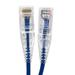 Micro Connector E09-003BL-SLIM 3 ft. Slim 28AWG CAT 6A UTP Patch Cable Blue