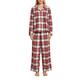 ESPRIT Damen Pyjama-Set aus kariertem Flanell,Red 3,XL