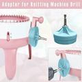 Projects Knitting machine adapter automatic Quick knit loom machine Knitting machine tables Decoration Spinning Adapter Machine Knitting For Special 1Pcs Drill & Hangs