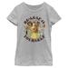 Girl's Youth Mad Engine Heather Gray Disney Princess Be-Leaf in Yourself Graphic T-Shirt