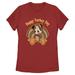 Women's Mad Engine Mickey Mouse Red & Friends Happy Turkey Day Graphic T-Shirt