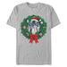 Men's Mad Engine Silver Star Wars Ornament Wreath Graphic T-Shirt