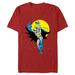 Men's Mad Engine Batman Red Light Swing Graphic T-Shirt