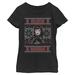 Girl's Youth Mad Engine Black Widow Marvel Comics Ugly Sweater Graphic T-Shirt