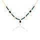 Collier Attila Acier Doré Onyx Malachite