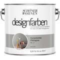 SCHÖNER WOHNEN-FARBE Wand- und Deckenfarbe "designfarben" Farben Gr. 2,5 l 2500 ml, grau (dynamisches platingrau nr 2) Wandfarbe bunt