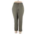 Lane Bryant Dress Pants - Mid/Reg Rise: Green Bottoms - Women's Size 14 Plus