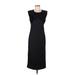 Roberto Cavalli Cocktail Dress - Midi Crew Neck Sleeveless: Black Print Dresses - Women's Size 44