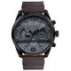 MF MINI FOCUS Men's Watches Leather Military Men Watch Casual Fashion Sports Watches Top Brand Luxury Waterproof Quartz Watches,Coffee Grey