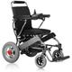 Foldable Electric Power Wheelchair Lightweight Aluminium Folding Compact Mobility Transit Travel Wheelchair for Elderly Handicapped and Disabled Users