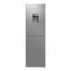 CANDY CCT3L517FWSK Freestanding Fridge Freezer 55cm Wide, Low Frost Fridge Freezer, Non-Plumbed Water Dispenser 252L Capacity, Silver