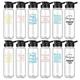 Inbagi Employee Appreciation Gifts 24 oz Plastic Water Bottles Thank You Coworker Leak Proof Appreciation Sports Water Bottles Team Staff Gifts for Women Men Office Graduation Gifts(Clear, 12 Pcs)