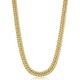 Solid 14k Yellow Gold Filled 7 mm Double Curb Link Chain Necklace | Statement Jewelry for Men and Women