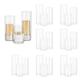 Hewory Glass Hurricane Candle Holder Set of 24, 10/15/20 cm Glass Candle Holders for Pillar Candles, Floating Candles, Glass Cylinder Hurricane Vases for Centerpieces Wedding Christmas Home Decor