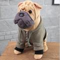 Ermano Plush Toy 30cm Simulation Animal Dog Children Plush Toy Cute Shar Pei Dog Gift