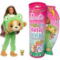 Barbie Cutie Reveal Doll & Accessories with Animal Plush Costume & 10 Surprises Including Color Change, Puppy as Frog in Costume-Themed Series, HRK24