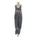 Wishlist Casual Dress - A-Line Plunge Sleeveless: Gray Dresses - Women's Size Small