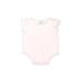 First Impressions Short Sleeve Onesie: Pink Bottoms - Size 3-6 Month