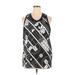 Adidas Active Tank Top: Black Graphic Activewear - Women's Size X-Large