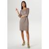 Jerseykleid ANISTON SELECTED, Damen, Gr. 40, N-Gr, bunt (apfelgrün, sanftes weiß, himbeer), Jersey, Sweatware, Obermaterial: 66% Polyester, 31% Viskose, 3% Elasthan, Jacquardmuster, gemustert, elegant, figurumspielend kniefrei, Rundhals, 3/4-Ärmel,...