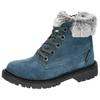Winterstiefel LICO "Trendstiefel Asha", Gr. 32, blau, Veloursleder, Schuhe