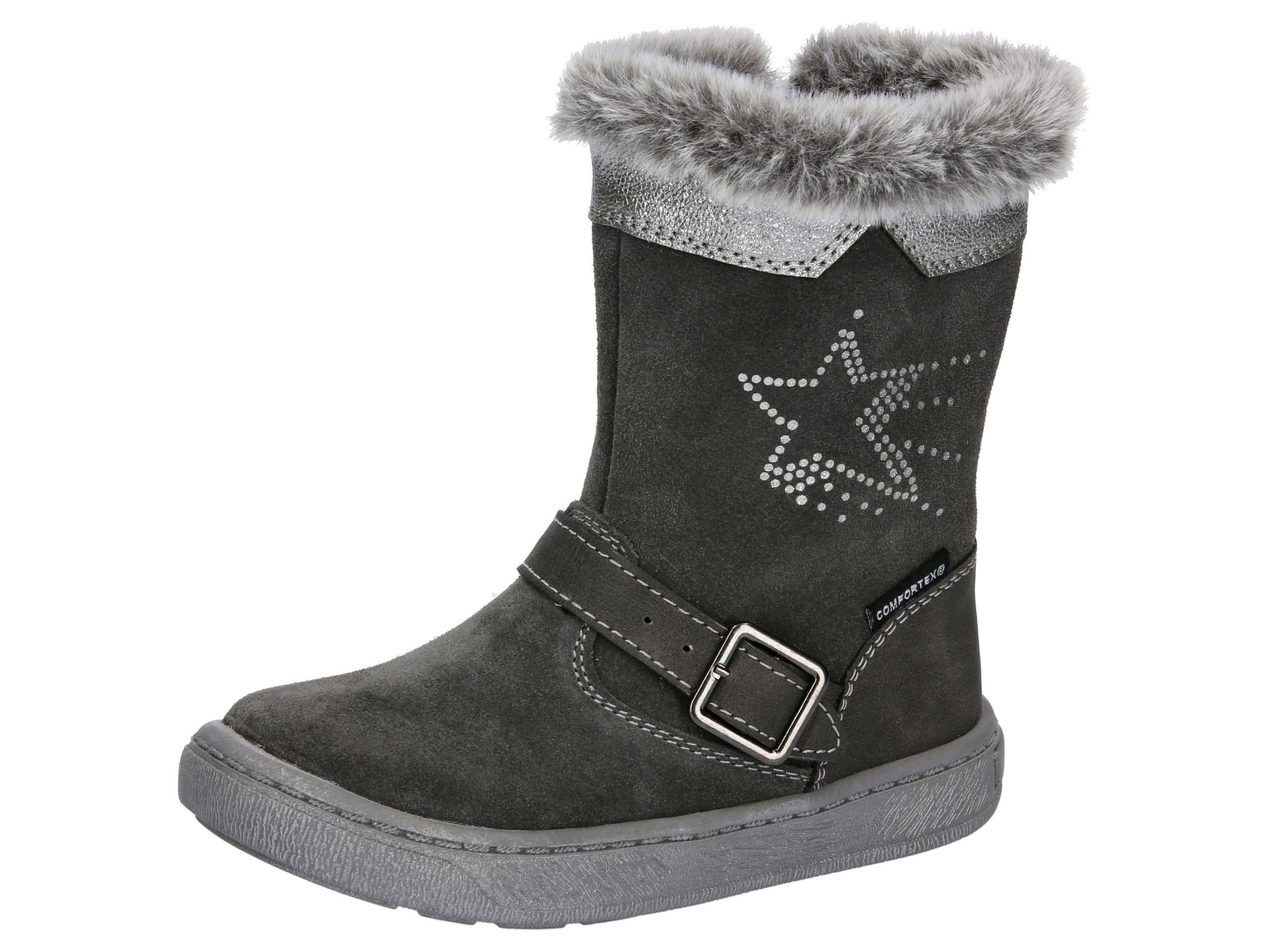 Winterstiefel LICO "Winterstiefel Reena", Gr. 31, grau, Veloursleder, Schuhe Image