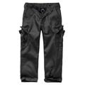 Cargohose BRANDIT "Herren Kids US Ranger Trouser" Gr. 122/128, Normalgrößen, schwarz (black) Jungen Hosen Cargohosen