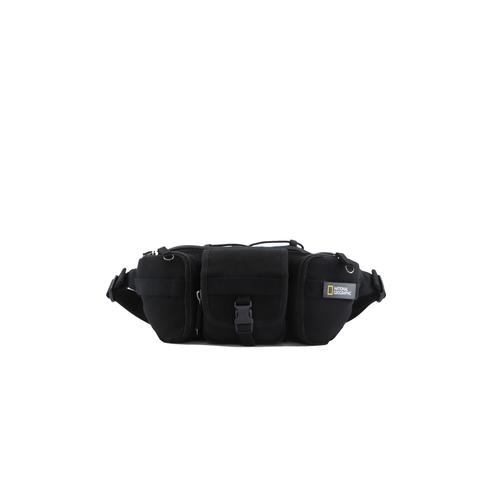 „Gürteltasche NATIONAL GEOGRAPHIC „“Milestone““ Gr. B/H/T: 16.00 cm x 6.00 cm x 20 cm, schwarz Taschen Gürteltaschen aus recycelten PET-Flaschen“