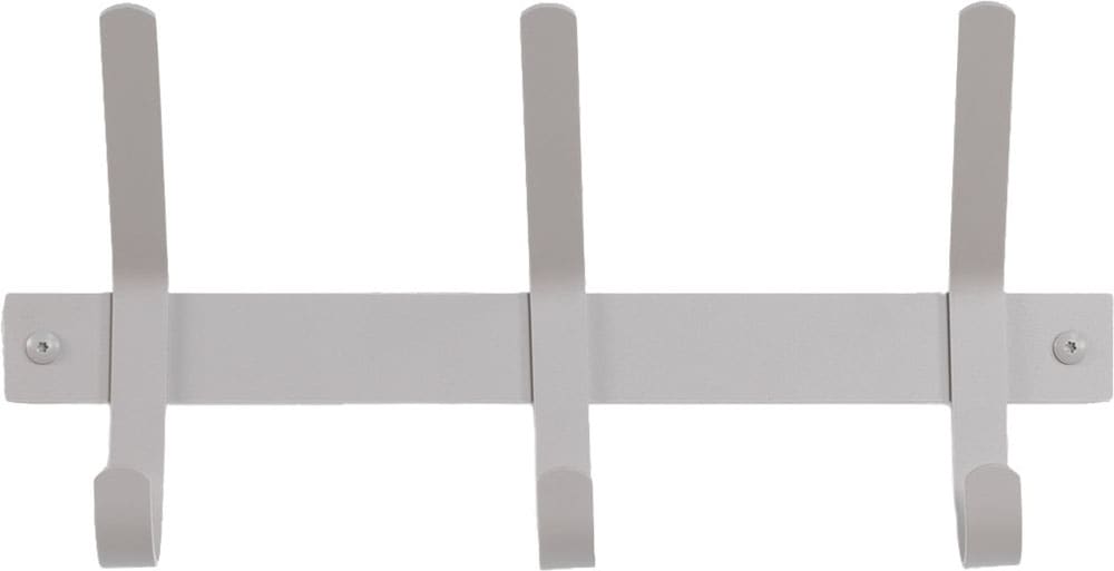 Garderobenhaken SPINDER DESIGN, grau (silky taupe), B:40cm H:21cm T:8,2cm, Metall, Garderobenhalter, Garderobenhaken, Metall, Breite 40 cm