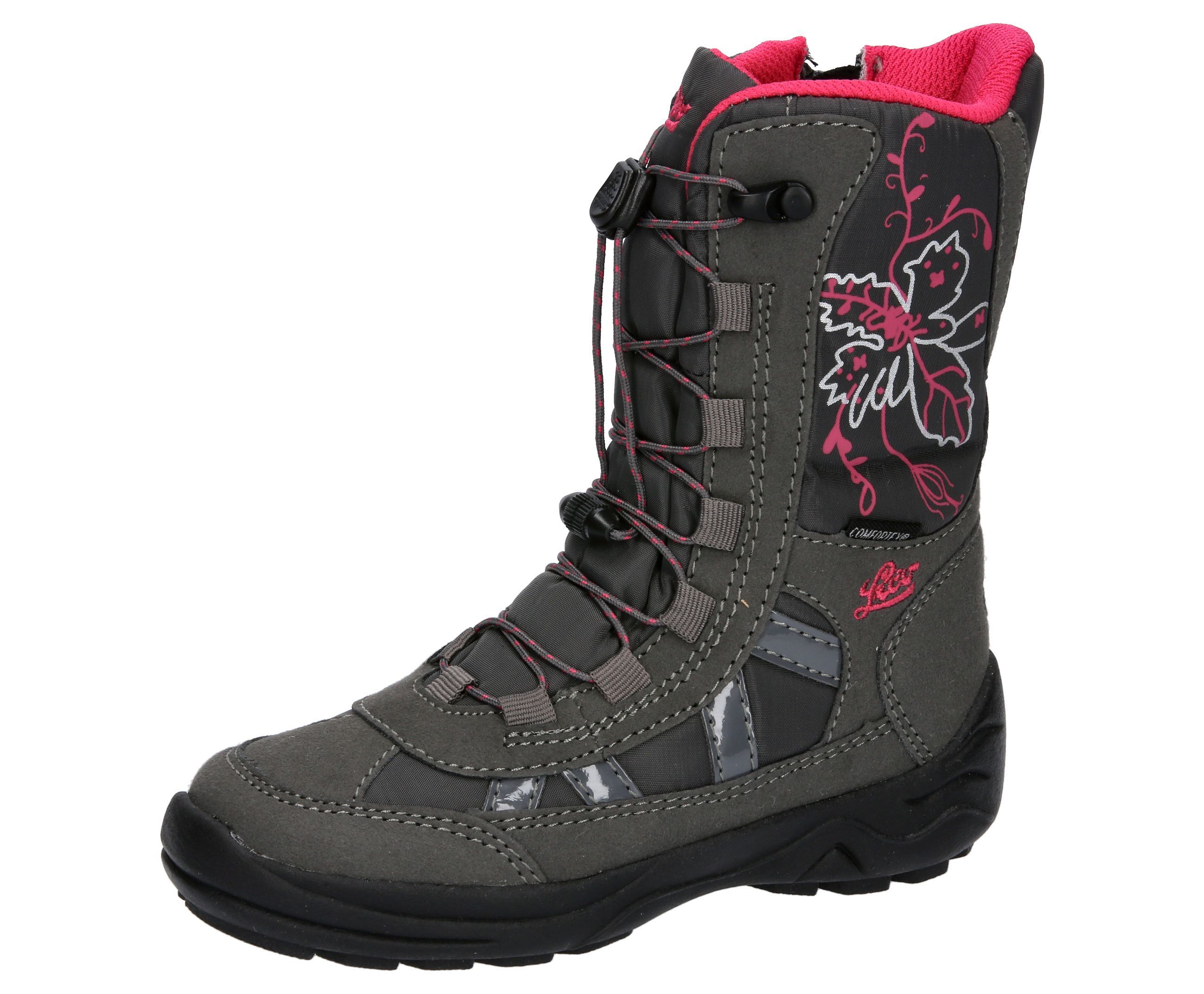 Winterboots LICO "Winterboot Aldina", Mädchen, Gr. 32, grau, Synthetik, Schuhe Winterboots
