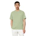 T-Shirt MARC O'POLO "T-shirt, short sleeve, logo print, ribbed collar" Gr. M, grün (rainee) Herren Shirts T-Shirts