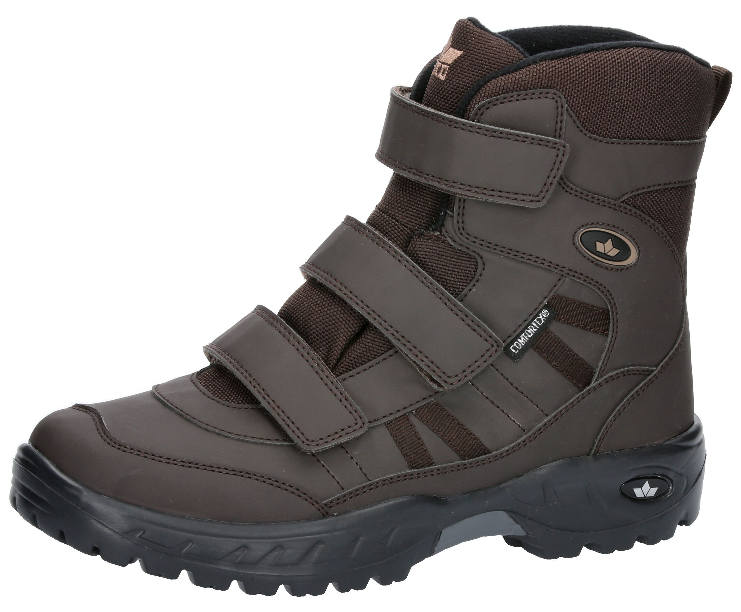 Winterboots LICO "Winterboot Wildlife V", Herren, Gr. 42, braun, Synthetik, Schuhe Winterboots