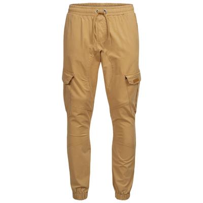 Cargohose ALESSANDRO SALVARINI "ASComfi", Herren, Gr. W33 L30, Länge 30, beige, Obermaterial: 98% Baumwolle, 2% Elasthan, Hosen, mit Reißverschluss Taschen Image
