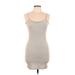 Forever 21 Casual Dress - Party Plunge Sleeveless: Gray Dresses - Women's Size Medium