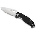 Spyderco Tenacious Folding Knife (Satin Blade, Black G10 Handle) - [Site discount] C122GP