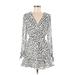 Great Jones Casual Dress: White Leopard Print Dresses - Women's Size X-Small