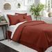 The Tailor's Bed Galena Standard Cotton 3 Piece Coverlet/Bedspread Set Polyester/Polyfill/Cotton in Red | Wayfair GAL-SAN-CVT-QN-4PC