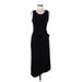 Calvin Klein Casual Dress - Sheath: Black Solid Dresses - Women's Size 6