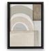Wrought Studio™ Beige Color Blocks by PI Creative Art Modern Wall Art Decor - Floating Canvas Frame Canvas, Glass | 20 H x 16 W x 0.75 D in | Wayfair