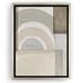 Wrought Studio™ Beige Color Blocks by PI Creative Art Modern Wall Art Decor - Floating Canvas Frame Canvas, Glass | 16 H x 12 W x 0.75 D in | Wayfair