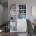 Ebern Designs Illene Cedar 2 Piece Living Room Set w/ 2 Bookcases, White Wood in Brown | 71.1 H x 17.72 W x 11.77 D in | Wayfair