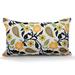 Red Barrel Studio® Lon Floral Waterproof Fabric Indoor/Outdoor Throw Pillow Cotton in Orange | 12 H x 20 W x 3 D in | Wayfair