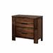 Loon Peak® Hendrelino Solid Wood Nightstand Wood in Brown | 25 H x 26 W x 17 D in | Wayfair A768CECE6C53490CA628BF956F783EB6