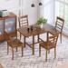 Alcott Hill® Chamaine Rectangular 29.5" L x 29.5" W Dining Set Wood in Brown | 30.1 H x 29.5 W x 29.5 D in | Wayfair