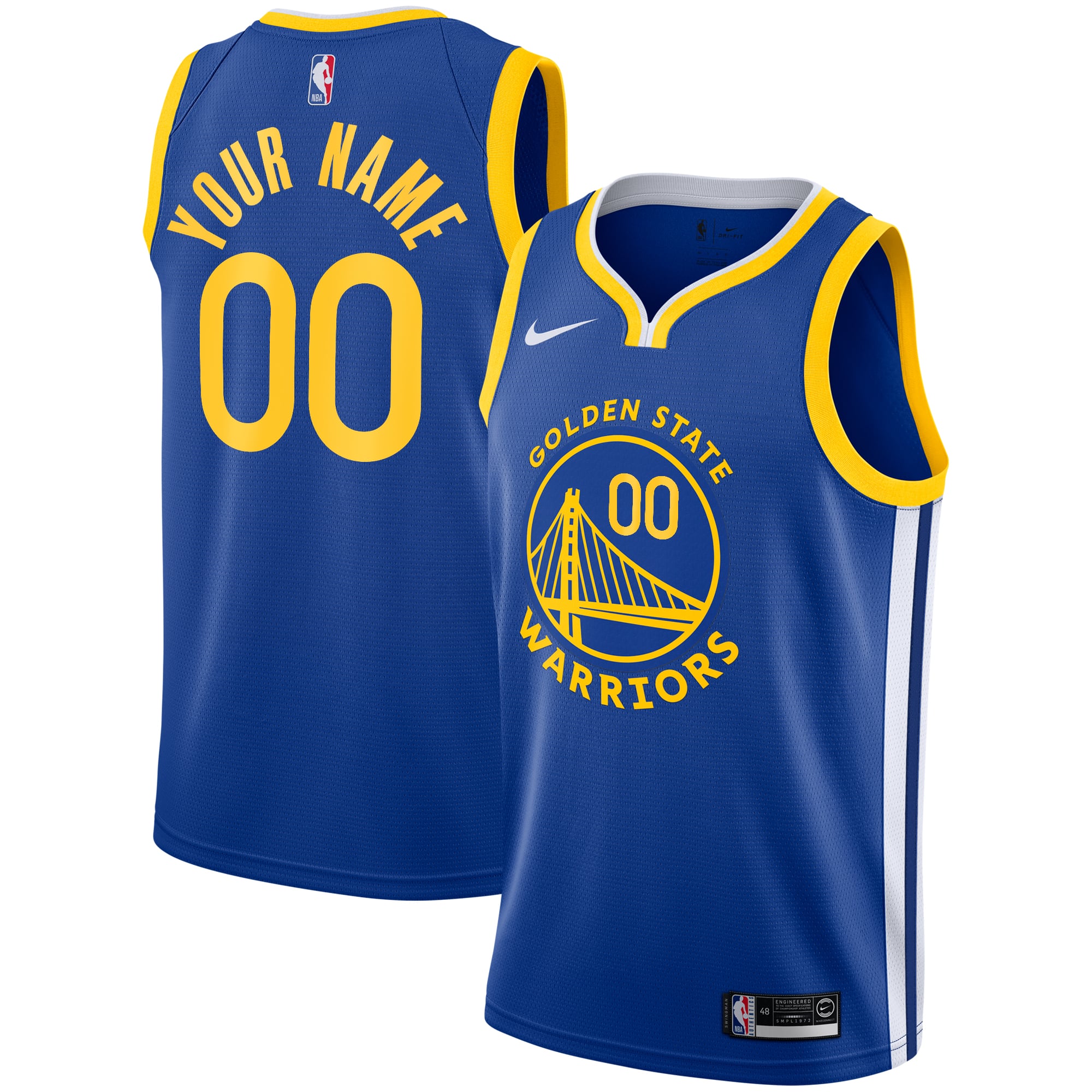 Maillot Golden State Warriors Nike Icon Swingman - Personnalisé - Jeunes - unisexe Taille: L (14/16)