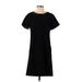 Madewell Casual Dress - Shift: Black Solid Dresses - Women's Size Small