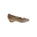 Stuart Weitzman Heels: Tan Shoes - Women's Size 7 - Almond Toe